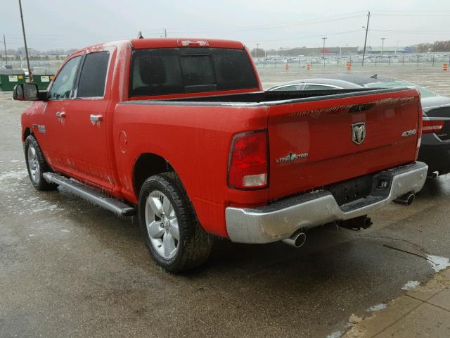 1C6RR7LM5FS595159 - 2015 RAM 1500 SLT წითელი ფოტო 3