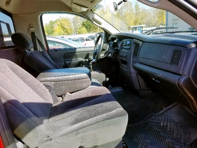 3D7KU26D24G196307 - 2004 DODGE RAM 2500 S Կարմիր լուսանկար 5