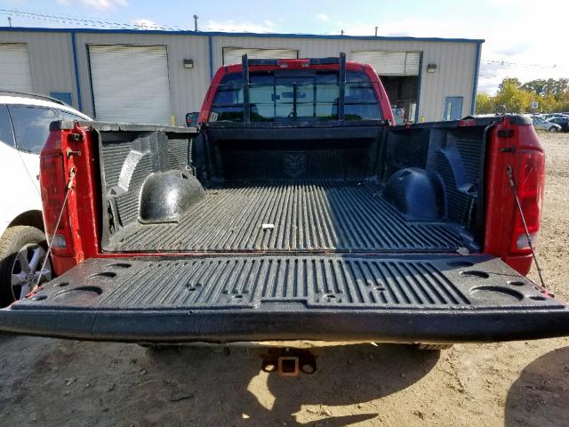 3D7KU26D24G196307 - 2004 DODGE RAM 2500 S Կարմիր լուսանկար 6