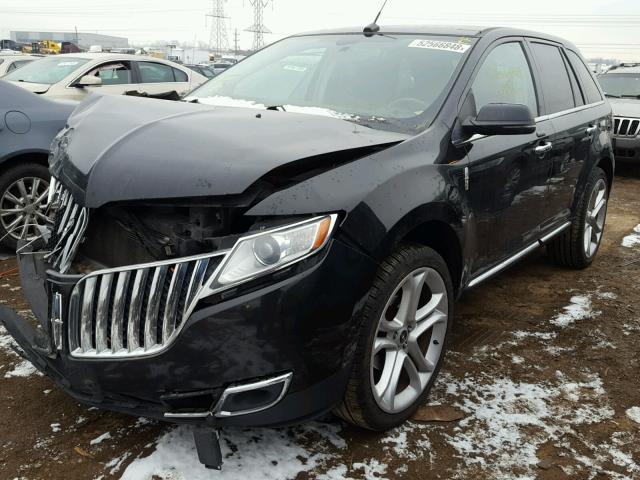 2LMDJ8JK0DBL18816 - 2013 LINCOLN MKX BLACK photo 2