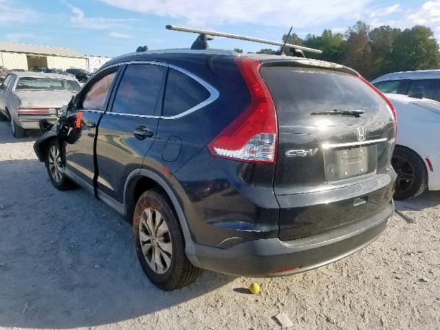 2HKRM4H73EH602437 - 2014 HONDA CR-V EXL BLACK photo 3