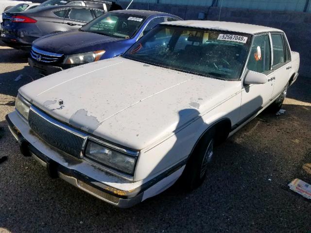 1G4HP54C9LH556969 - 1990 BUICK LESABRE CU WHITE photo 2