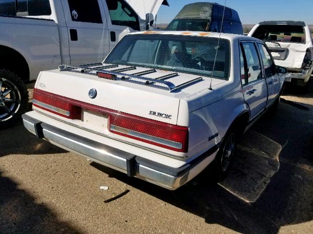 1G4HP54C9LH556969 - 1990 BUICK LESABRE CU WHITE photo 4