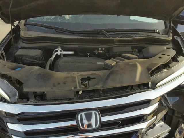 5FNYF6H00GB006675 - 2016 HONDA PILOT ELIT BLUE photo 7