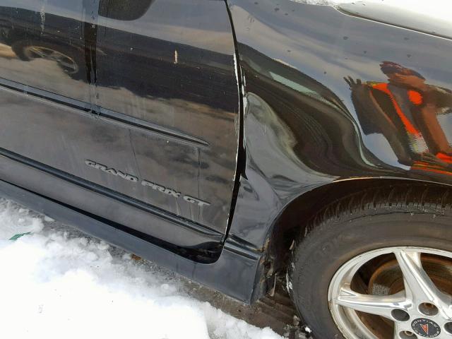1G2WP12K12F230256 - 2002 PONTIAC GRAND PRIX BLACK photo 9