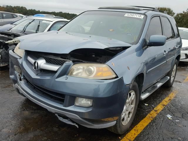 2HNYD18856H505067 - 2006 ACURA MDX TOURIN BLUE photo 2