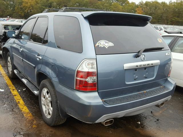 2HNYD18856H505067 - 2006 ACURA MDX TOURIN BLUE photo 3