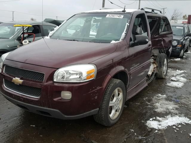 1GBDV13L96D224002 - 2006 CHEVROLET UPLANDER I BURGUNDY photo 2