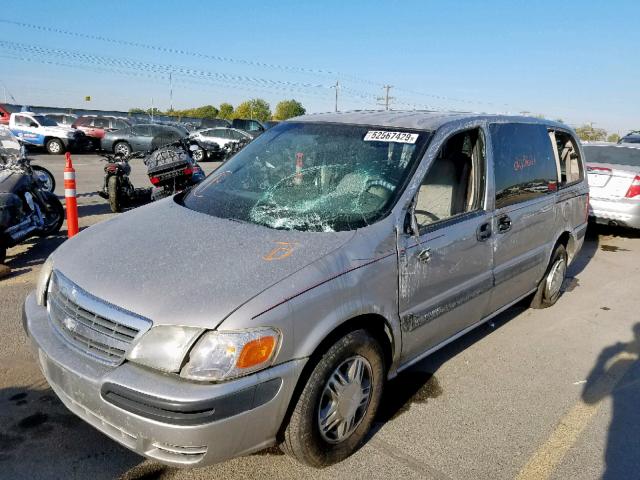 1GNDX03E54D190663 - 2004 CHEVROLET VENTURE SILVER photo 2