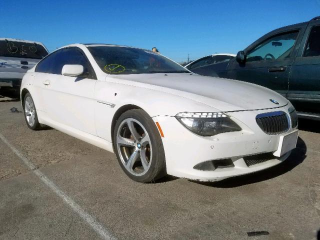 WBAEA53548CV91139 - 2008 BMW 650 I WHITE photo 1