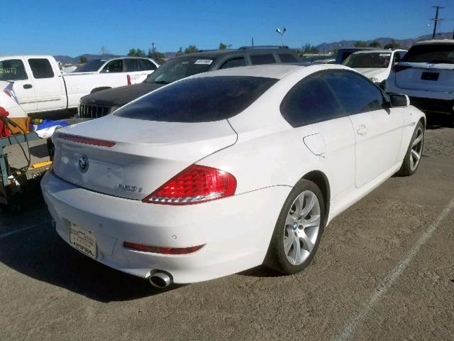 WBAEA53548CV91139 - 2008 BMW 650 I WHITE photo 4