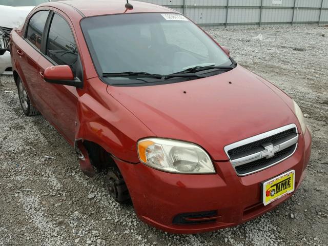 KL1TD56EX9B660170 - 2009 CHEVROLET AVEO LS RED photo 9