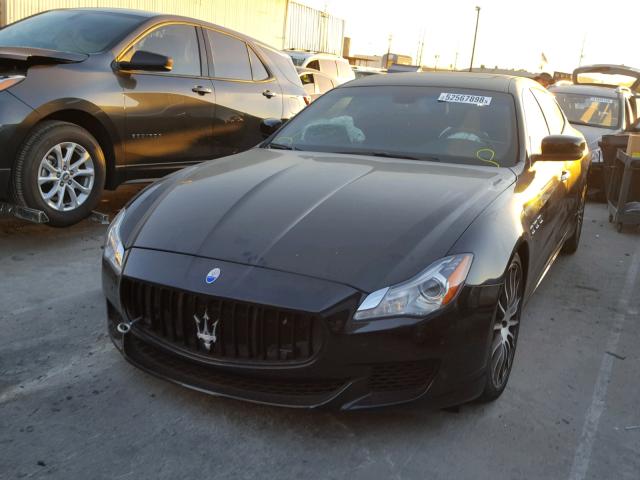 ZAM56PPA6F1145392 - 2015 MASERATI QUATTROPOR BLACK photo 2