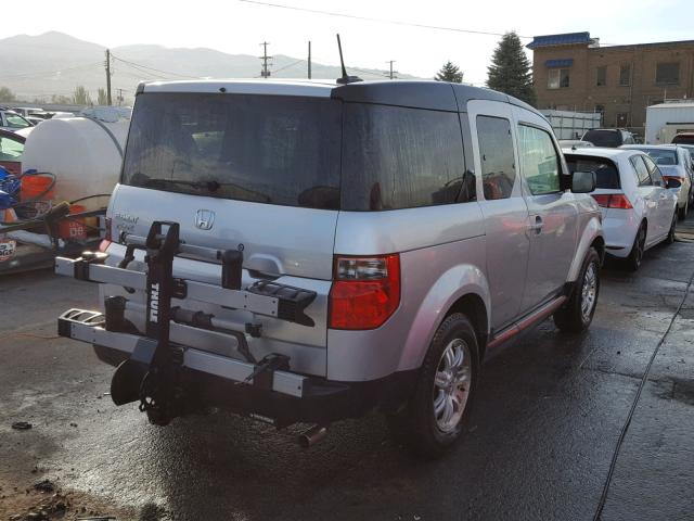 5J6YH18796L001653 - 2006 HONDA ELEMENT EX SILVER photo 4