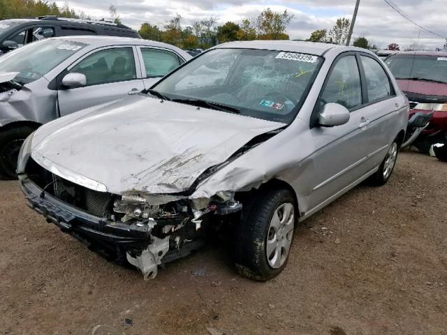 KNAFE221795625702 - 2009 KIA SPECTRA EX SILVER photo 2