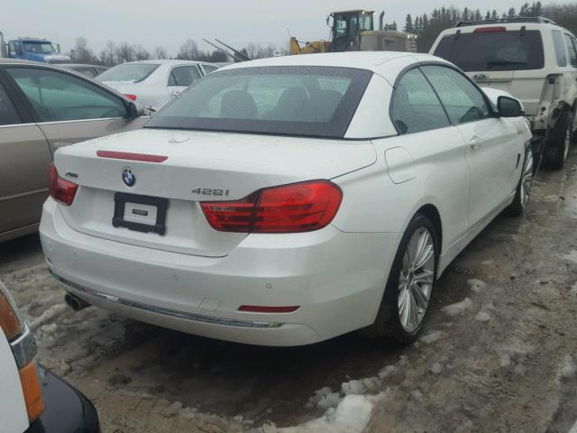 WBA3V9C55FP946859 - 2015 BMW 428 XI WHITE photo 4