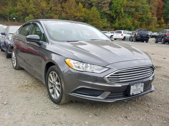 3FA6P0H71HR254745 - 2017 FORD FUSION SE GRAY photo 1