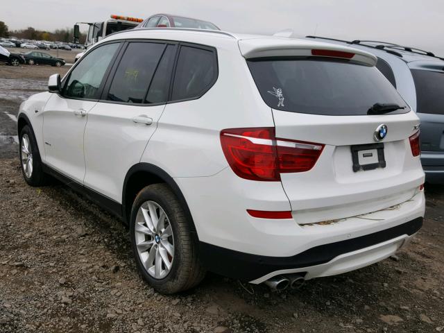 5UXWX9C59F0D45183 - 2015 BMW X3 XDRIVE2 WHITE photo 3