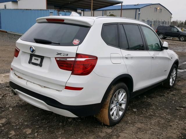 5UXWX9C59F0D45183 - 2015 BMW X3 XDRIVE2 WHITE photo 4