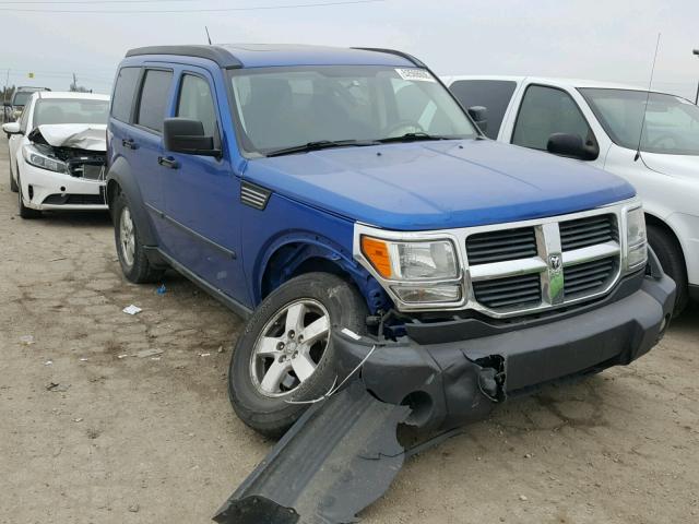 1D8GU28K77W643118 - 2007 DODGE NITRO SXT BLUE photo 1