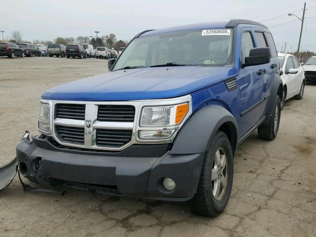 1D8GU28K77W643118 - 2007 DODGE NITRO SXT BLUE photo 2