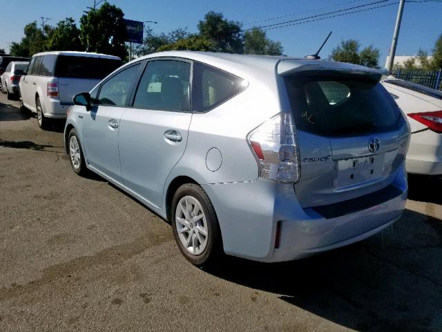 JTDZN3EU3D3194775 - 2013 TOYOTA PRIUS V BLUE photo 3