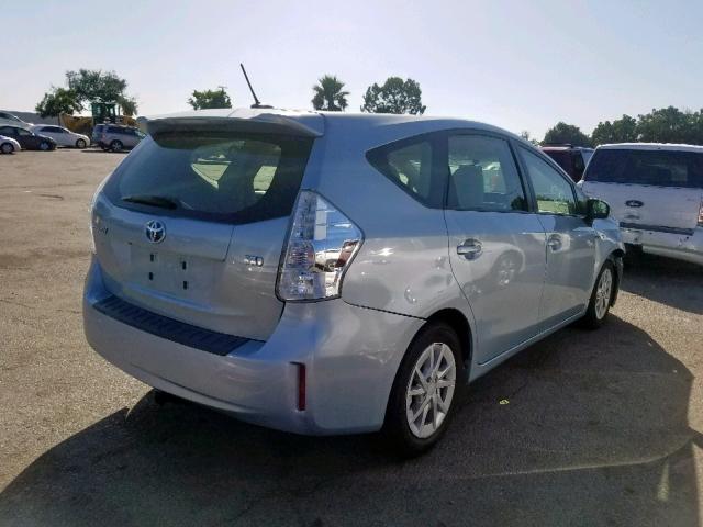 JTDZN3EU3D3194775 - 2013 TOYOTA PRIUS V BLUE photo 4