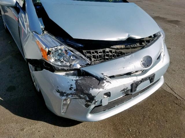 JTDZN3EU3D3194775 - 2013 TOYOTA PRIUS V BLUE photo 9