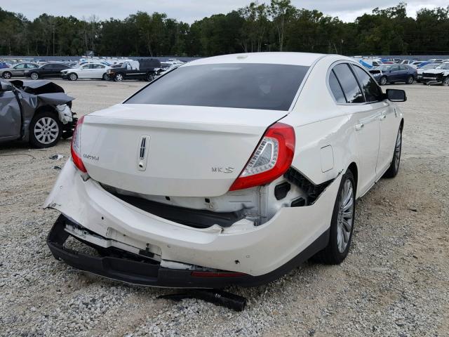 1LNHL9DK7DG603255 - 2013 LINCOLN MKS WHITE photo 4