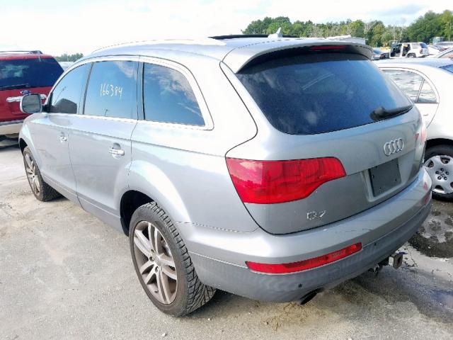 WA1BY74LX8D025369 - 2008 AUDI Q7 3.6 QUA SILVER photo 3