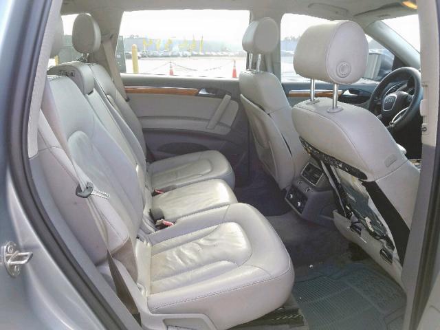 WA1BY74LX8D025369 - 2008 AUDI Q7 3.6 QUA SILVER photo 6