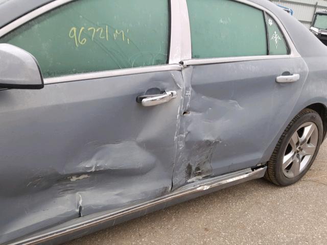 1G1ZH57B58F273411 - 2008 CHEVROLET MALIBU 1LT GRAY photo 10