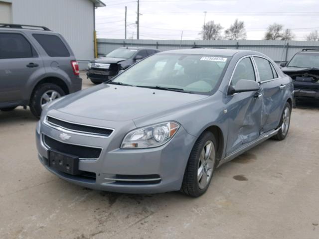 1G1ZH57B58F273411 - 2008 CHEVROLET MALIBU 1LT GRAY photo 2