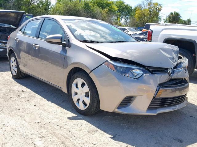 2T1BURHE2GC564430 - 2016 TOYOTA COROLLA L GRAY photo 1