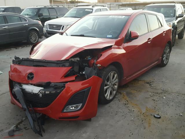 JM1BL1K54B1420971 - 2011 MAZDA 3 S RED photo 2