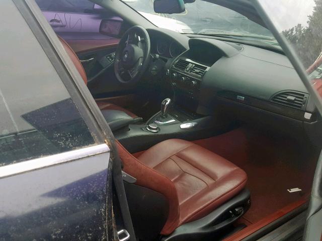 WBAEA53578CV91488 - 2008 BMW 650 I BLACK photo 5