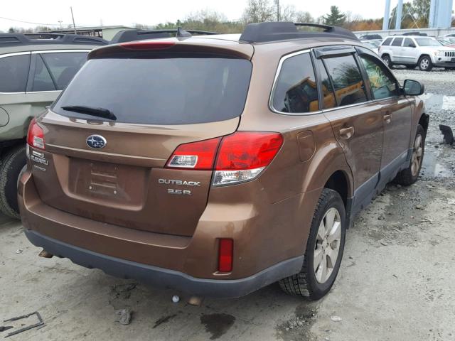 4S4BRDLC3B2322209 - 2011 SUBARU OUTBACK 3. BROWN photo 4