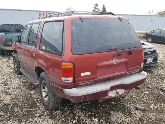 4M2DU55PXXUJ12259 - 1999 MERCURY MOUNTAINEE RED photo 3