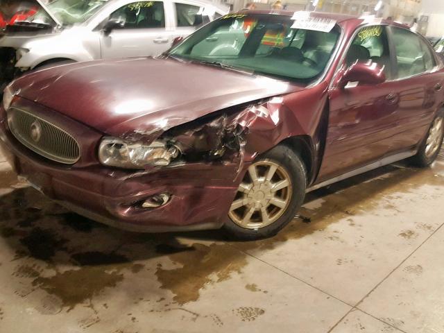 1G4HR54K244171991 - 2004 BUICK LESABRE LI MAROON photo 2