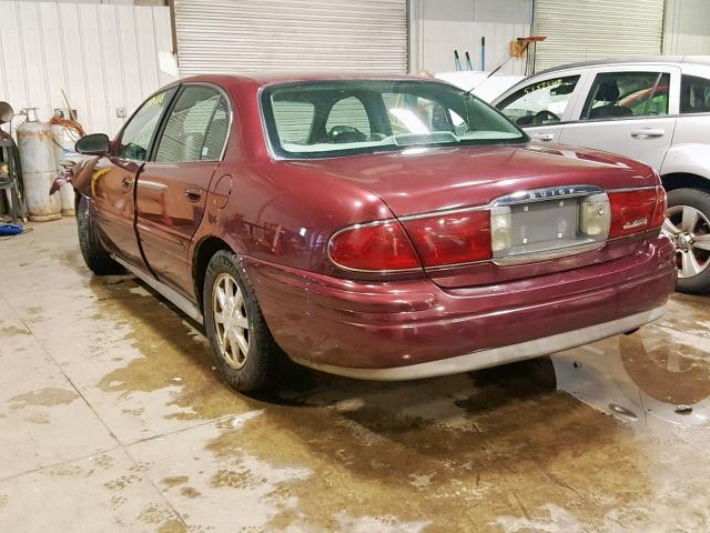 1G4HR54K244171991 - 2004 BUICK LESABRE LI MAROON photo 3