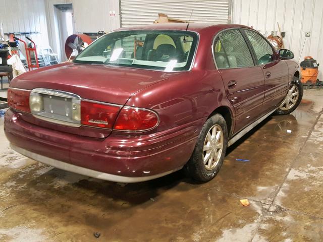 1G4HR54K244171991 - 2004 BUICK LESABRE LI MAROON photo 4