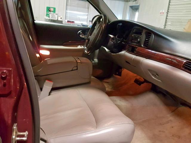 1G4HR54K244171991 - 2004 BUICK LESABRE LI MAROON photo 5