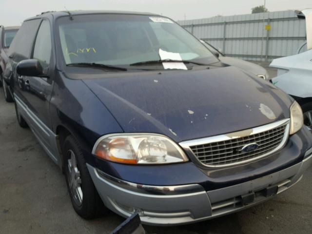 2FMDA53461BA89837 - 2001 FORD WINDSTAR S BLUE photo 1