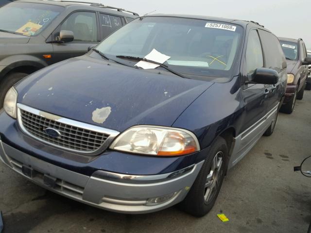 2FMDA53461BA89837 - 2001 FORD WINDSTAR S BLUE photo 2