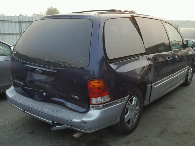 2FMDA53461BA89837 - 2001 FORD WINDSTAR S BLUE photo 4