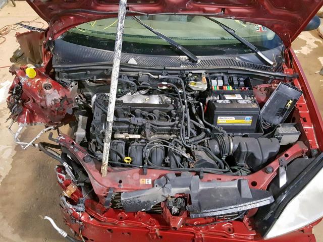1FAFP34N15W192651 - 2005 FORD FOCUS ZX4 RED photo 7