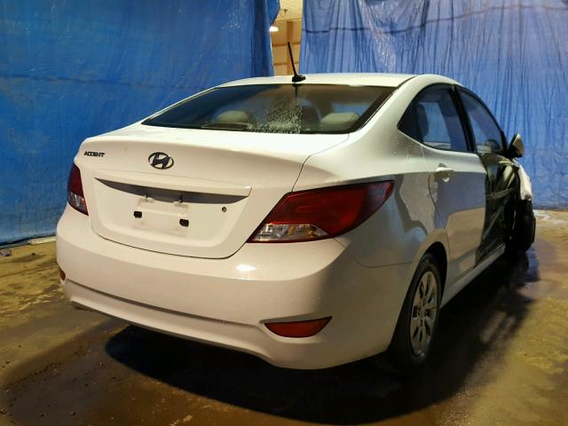 KMHCT4AE2HU292837 - 2017 HYUNDAI ACCENT SE WHITE photo 4