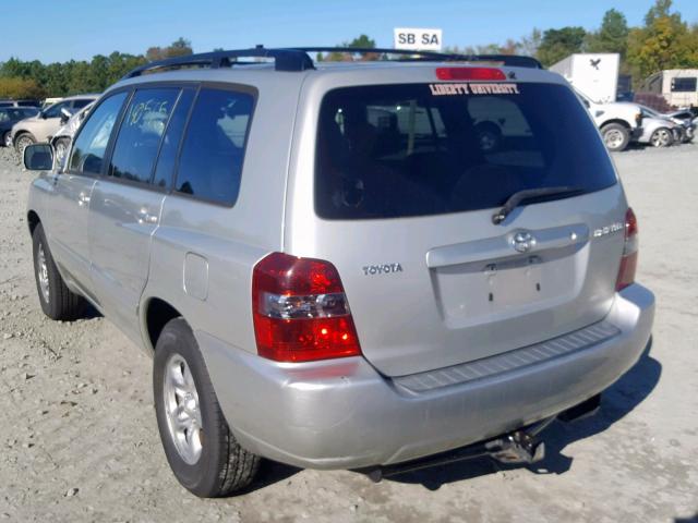 JTEGD21A840095964 - 2004 TOYOTA HIGHLANDER SILVER photo 3