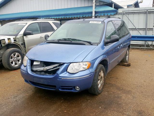 2A4GP54L67R216991 - 2007 CHRYSLER TOWN & COU BLUE photo 2