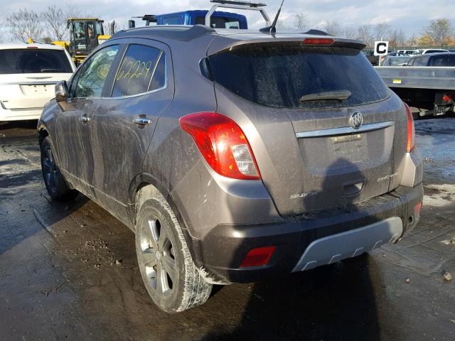 KL4CJASB4EB636652 - 2014 BUICK ENCORE TAN photo 3